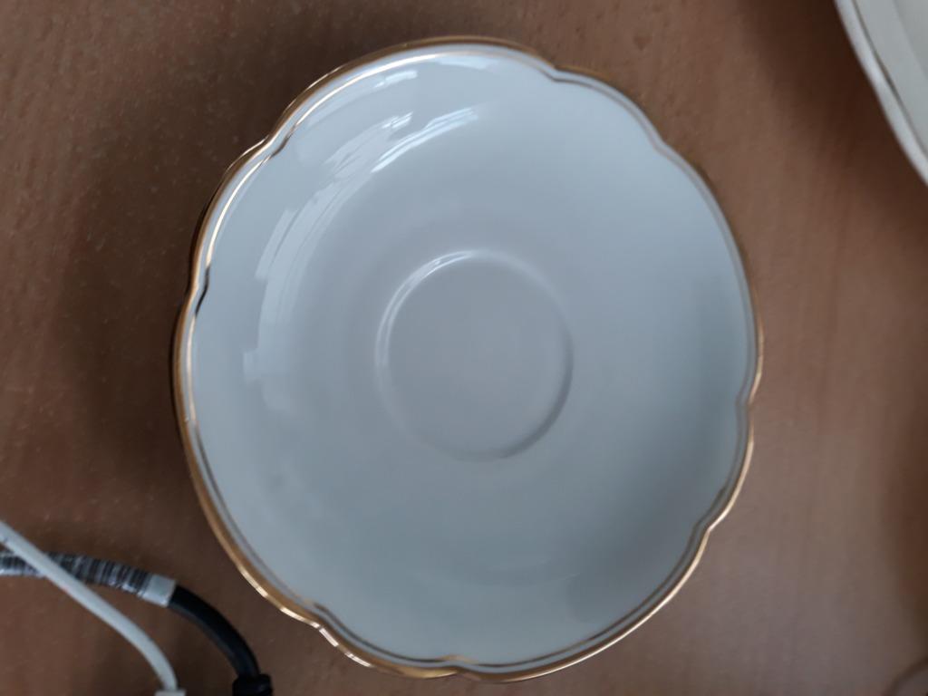 ondertas sierbord met gouden rand BAVARIA, Antiek en Kunst, Antiek | Servies los, Ophalen of Verzenden