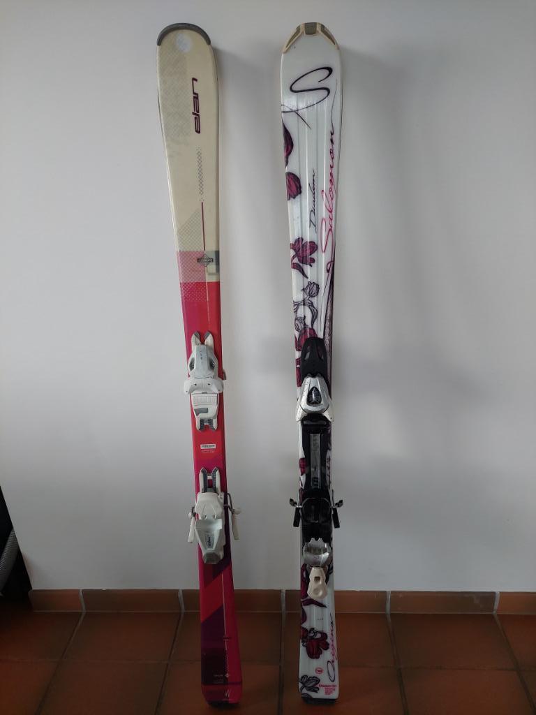 SALOMON ski's 151 cm + ELAN 152 cm., Sport en Fitness, Skiën en Langlaufen, Ophalen, 140 tot 160 cm, Gebruikt, Salomon