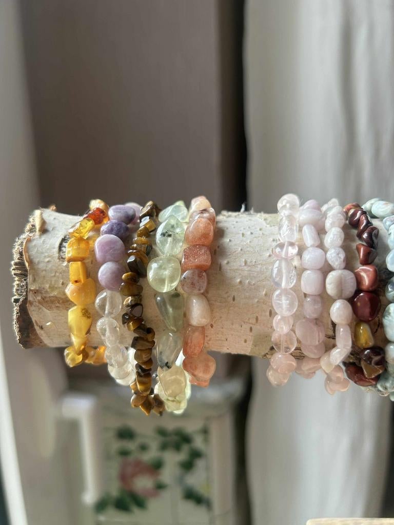 Armbanden in natuursteen, Ophalen of Verzenden, Zo goed als nieuw