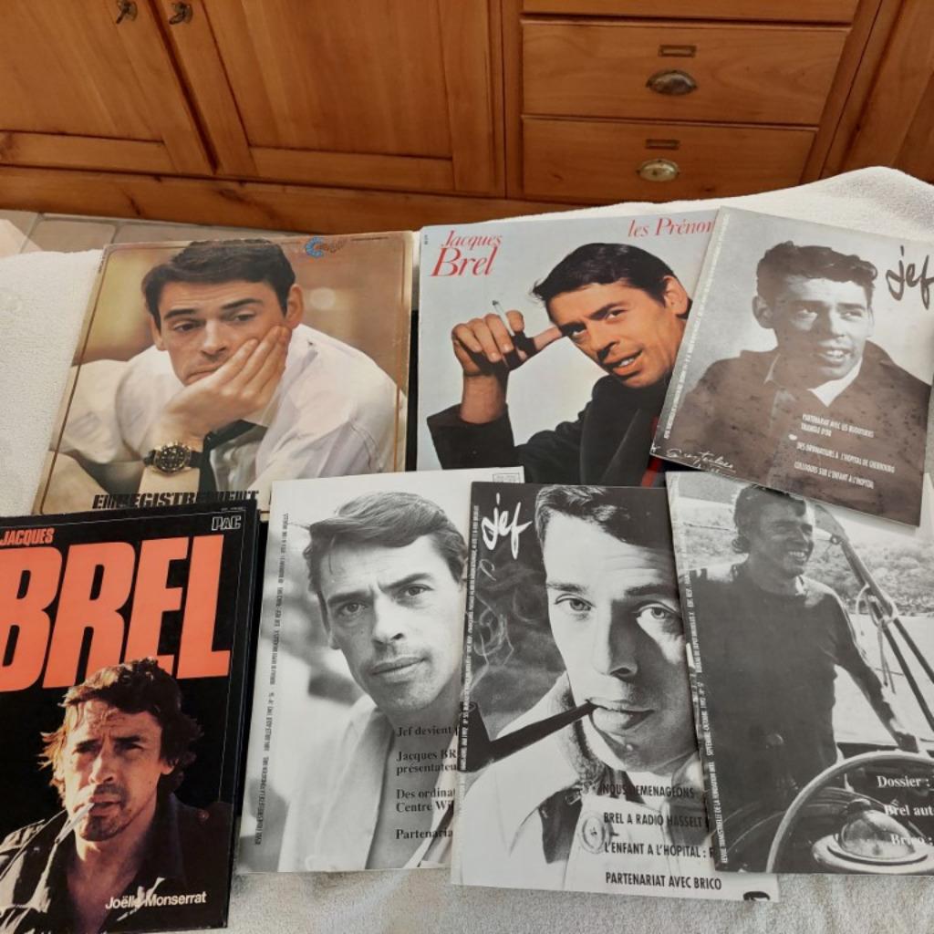 LOT Jacques BREL, Cd's en Dvd's, Vinyl | Rock, Gebruikt, Ophalen of Verzenden
