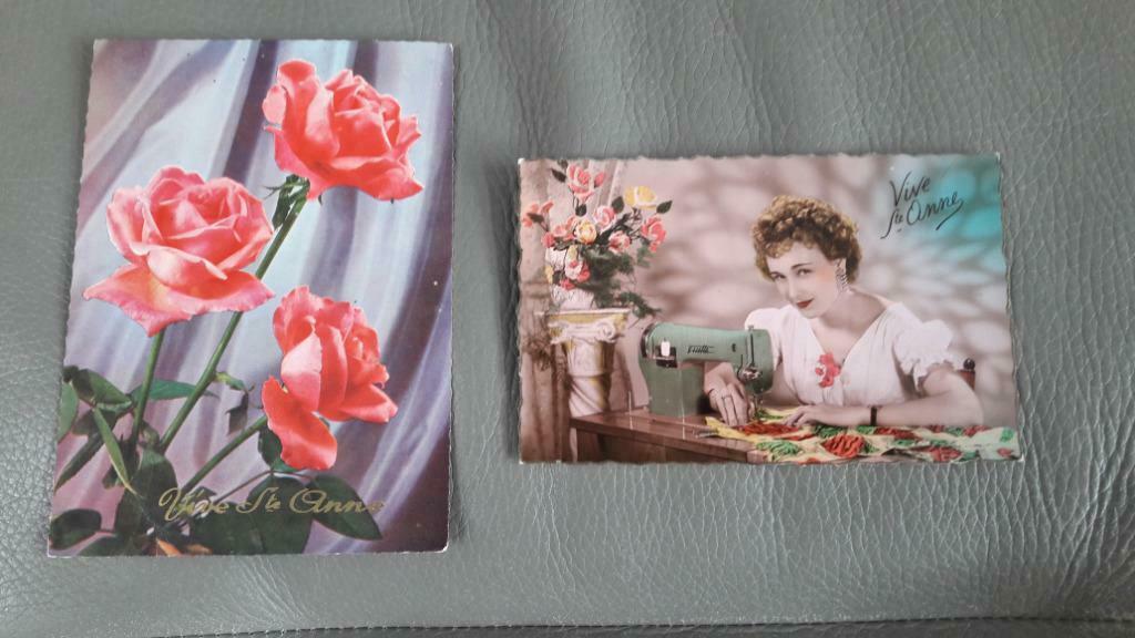 2 CP Sainte-Anne, Collections, Cartes postales | Belgique, Enlèvement ou Envoi, 1940 à 1960, Affranchie