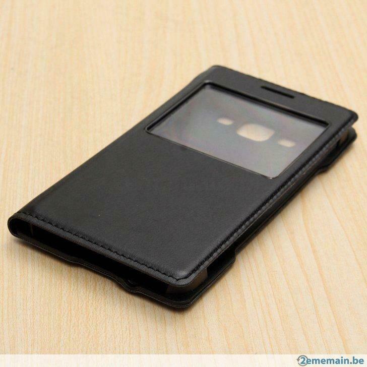 Housse en cuir Samsung Galaxy A3, Telecommunicatie, Mobiele telefoons | Hoesjes en Screenprotectors | Overige merken, Gebruikt