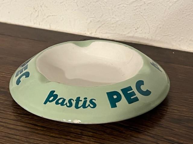 Cendrier ancien de la marque Pastis PEC. Vert pistache, Antiquités & Art, Enlèvement
