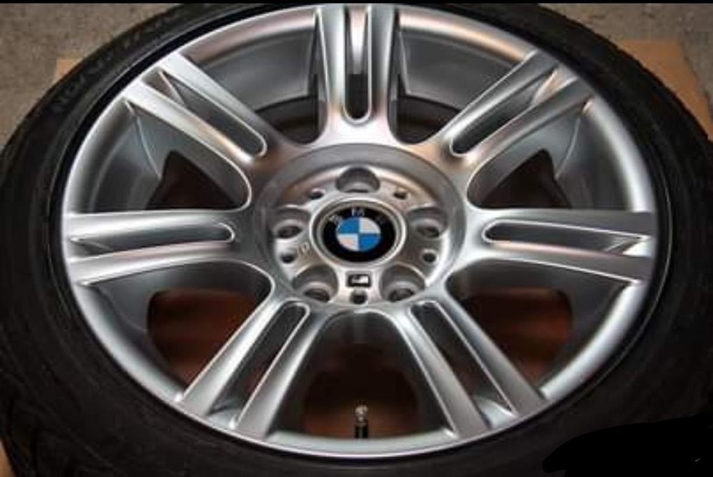 Jantes Originales BMW M-Tech 17" style 194, Enlèvement ou Envoi, Utilisé, Pneu(s)
