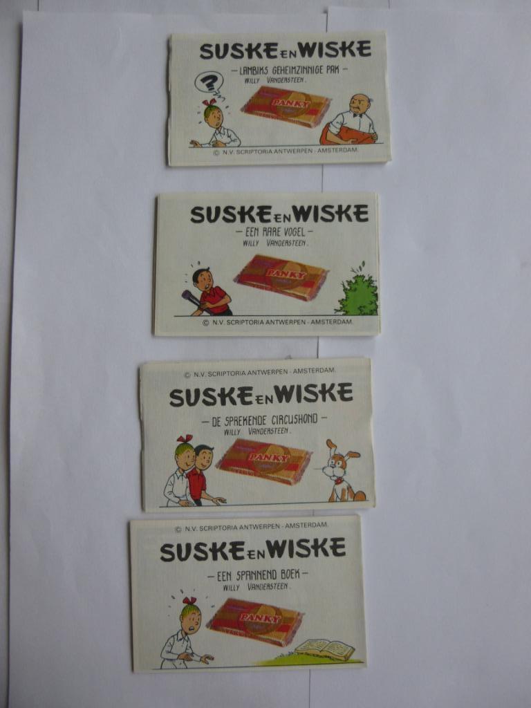 4X suske en wiske vouwstrips"panky"uit 1982, Verzenden, Willy Vandersteen, Zo goed als nieuw, Meerdere stripboeken