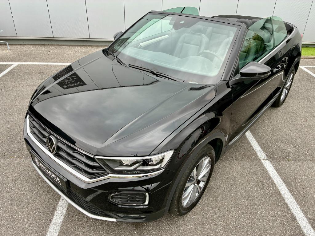 VW T-Roc 1.5 i DSG   Cabrio  Met Leder, 1498 cc, 4 cilinders, Cabriolet, Zwart
