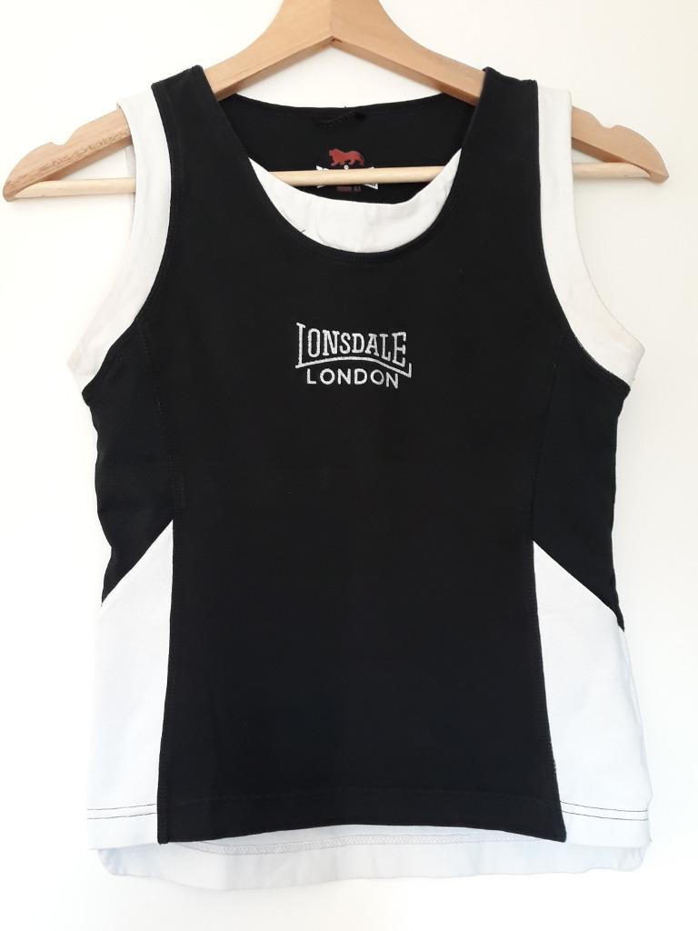 Tshirt Lonsdale noir&blanc Taille10, Garçon ou Fille, Enlèvement, Vêtements de sport ou Maillots de bain, Lonsdale