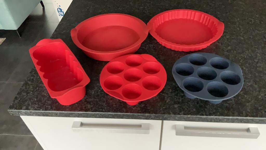 Tupperware bakvormen multiflex 5 stuks, Enlèvement ou Envoi, Comme neuf