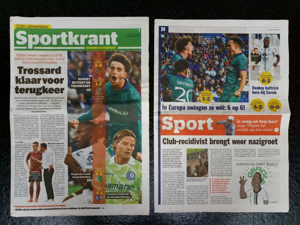 Real Sociedad - Anderlecht - Europa League 2024-2025, Boeken, Tijdschriften en Kranten, Verzenden, Zo goed als nieuw, Krant