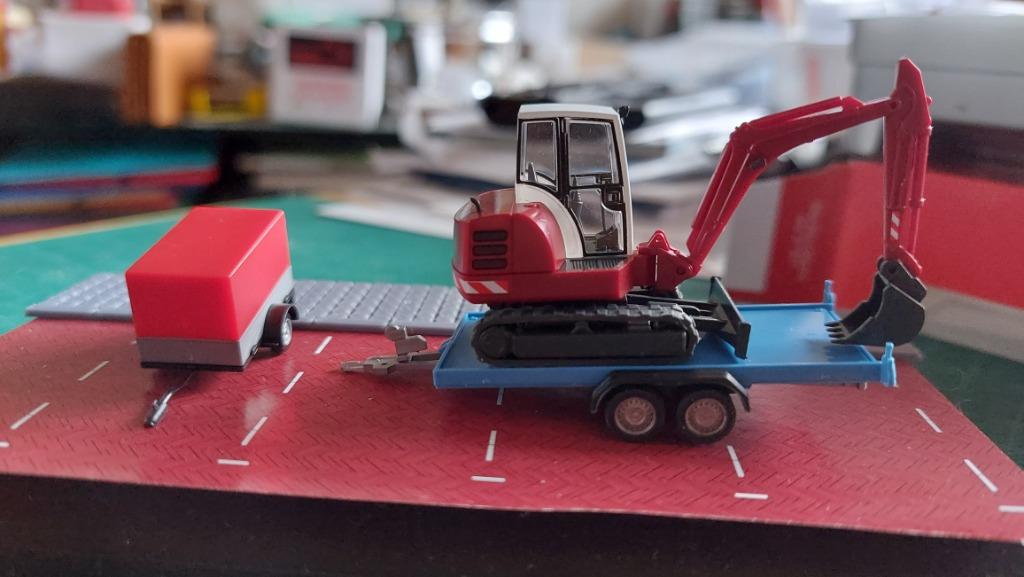 REMORQUES HOLK 2407 À DES FINS DIVERSES 1:87., Envoi, Autres types, Autres marques