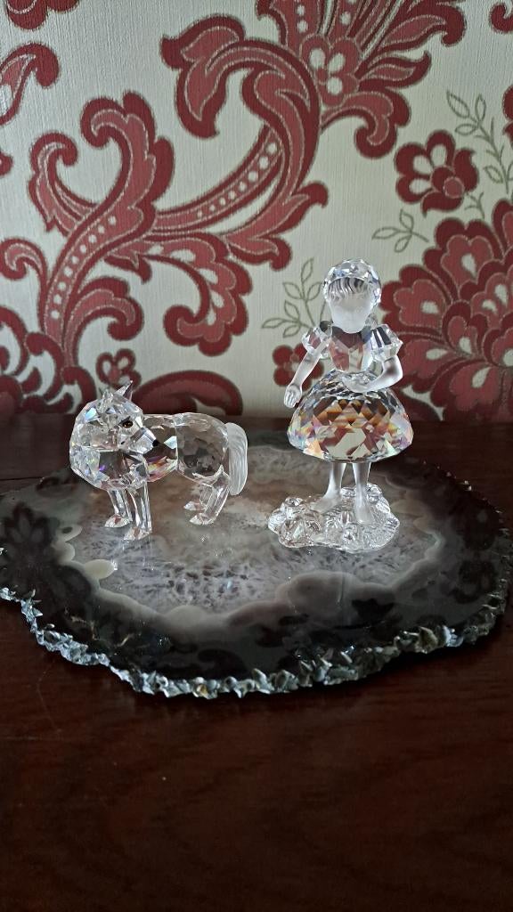 Swarovski Roodkapje en de wolf, Verzamelen, Ophalen of Verzenden, Zo goed als nieuw, Figuurtje