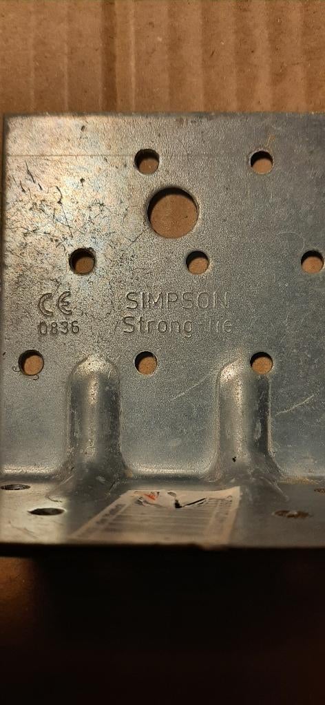 10 Equerres de renfort à double nervure 75x80x50x2mm E14/2, Enlèvement ou Envoi, Comme neuf