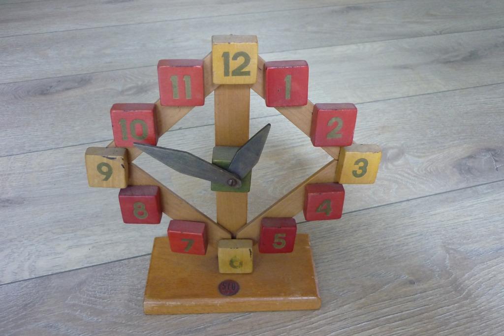Vintage houten oefenklok Sio, Enlèvement ou Envoi, Utilisé