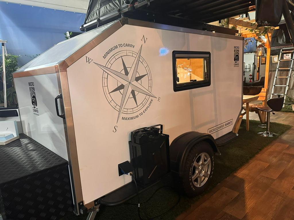 Micro Camper Biarritz - Mini caravan 750kg teardrop, Autres marques, Entreprise, Jusqu'à 4 m, 500 - 750 kg