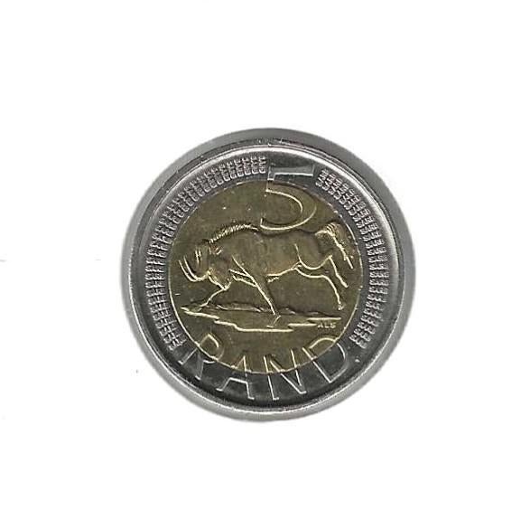 Zuid-Afrika, 5 Rand 2011., Postzegels en Munten, Munten | Afrika, Ophalen of Verzenden, Zuid-Afrika, Losse munt
