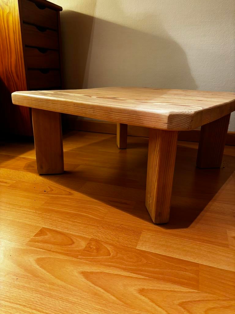 Houten bijzettafel, Maison & Meubles, Tables | Tables de salon, Moins de 50 cm, 50 à 100 cm, Carré, Enlèvement