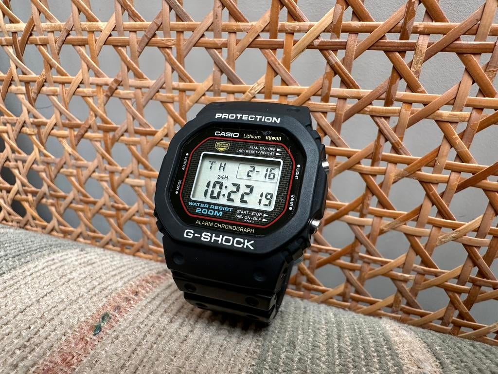 Uniek! Casio DW-5000C The First G-SHOCK was Born 1983, Handtassen en Accessoires, Sporthorloges, Zo goed als nieuw, Ophalen of Verzenden