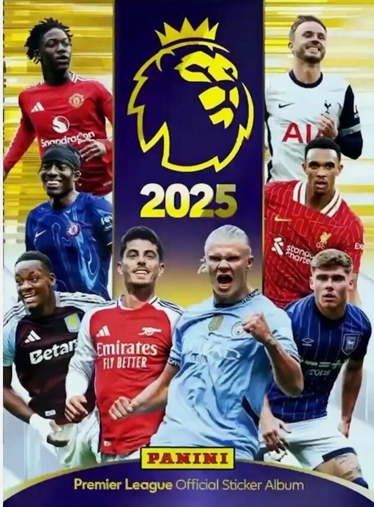Panini Premier League 2025 complete set + leeg album, Verzenden, Nieuw, Poster, Plaatje of Sticker