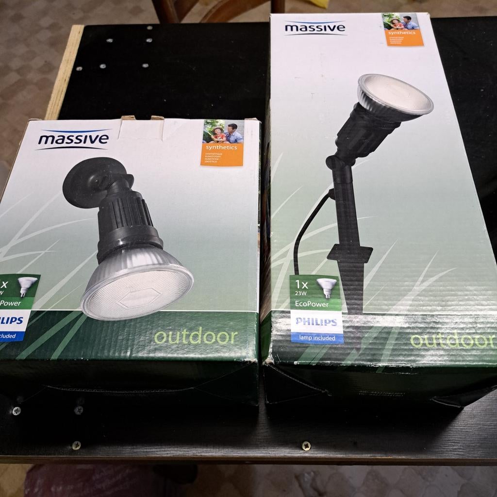 Spot mural et au sol pour extérieur Philips. Ampoule E27 non, Enlèvement ou Envoi, Neuf, Spots