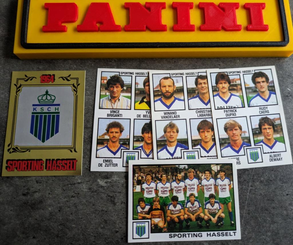 PANINI FOOTBALL 85 PIÈCES HASSELT 5 AUTOCOLLANTS 1985, Envoi, Neuf