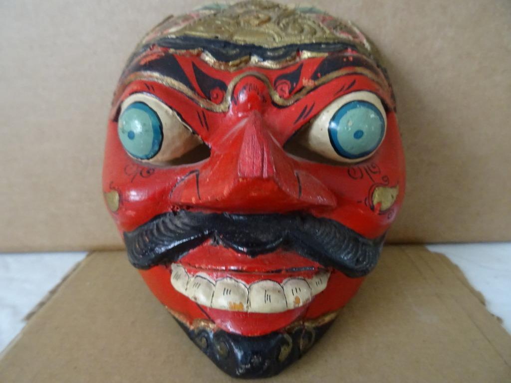Masque Indonésie masque indonésien masque en bois vintage, Enlèvement ou Envoi