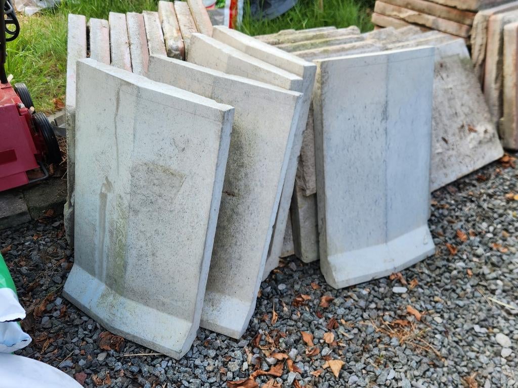 Muur deksel muur pannen dakrand, Doe-het-zelf en Bouw, Tegels, Zo goed als nieuw, Keramiek, Ophalen