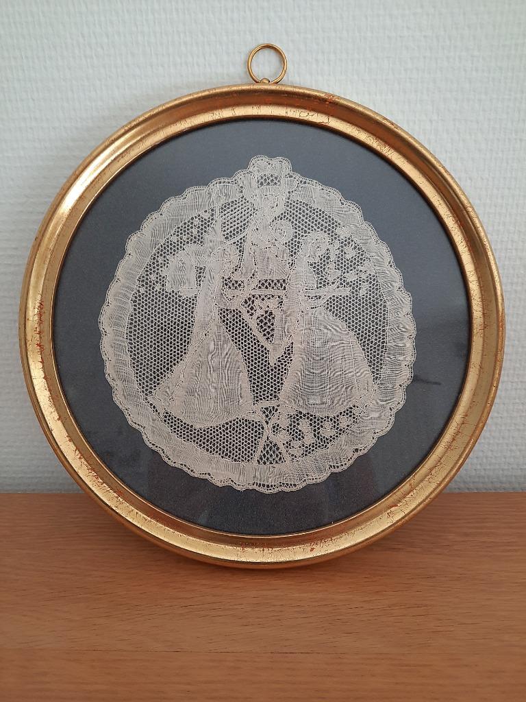 ingekaderde kant, Antiek en Kunst, Ophalen