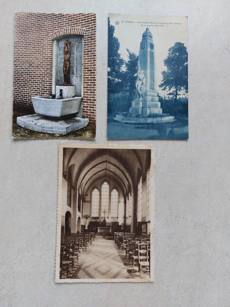 3 oude postkaarten Ronse (Renaix), Envoi