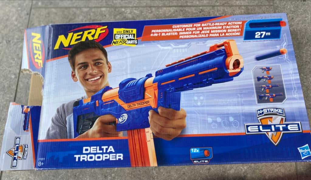 NERF Delta Trooper 4-in-1 Blaster in prima staat, Ophalen, Gebruikt