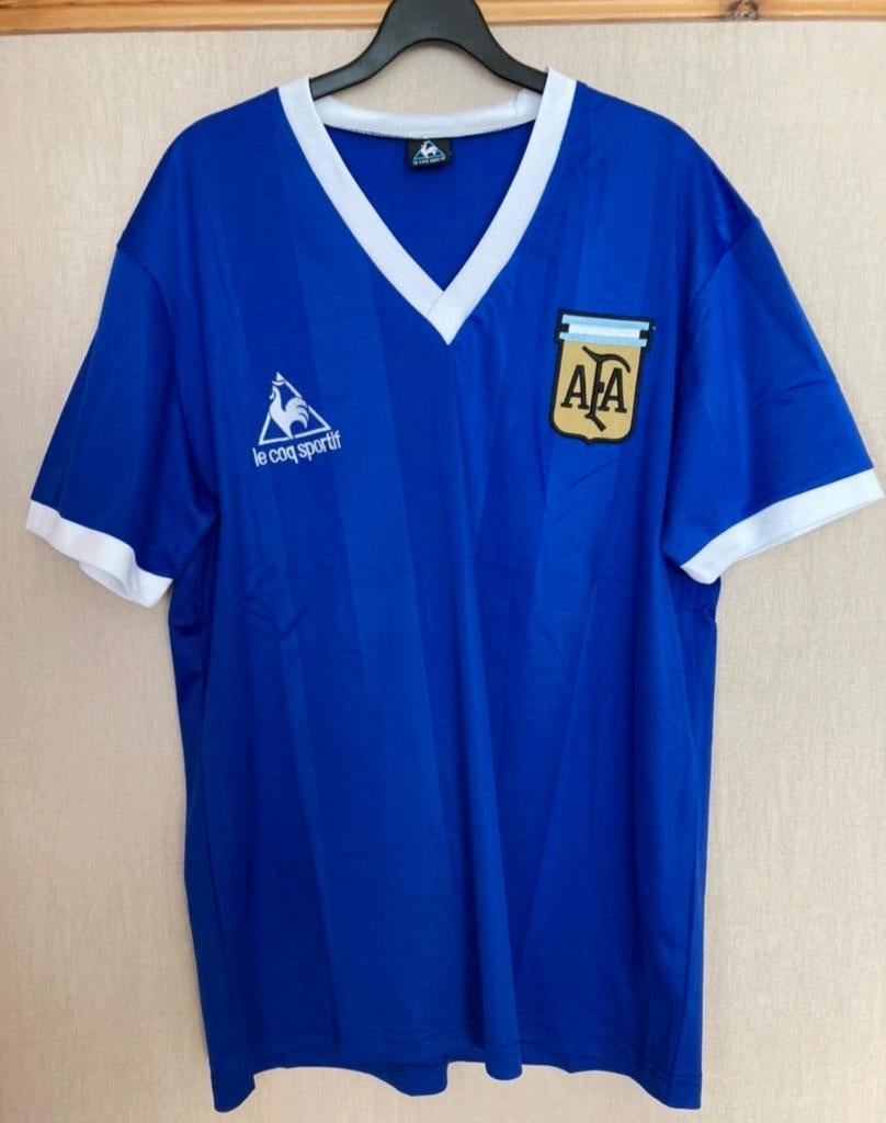Argentinië Diego Maradona Finale Shirt WorldCup 1986, Sport en Fitness, Voetbal, Verzenden, Zo goed als nieuw, Shirt