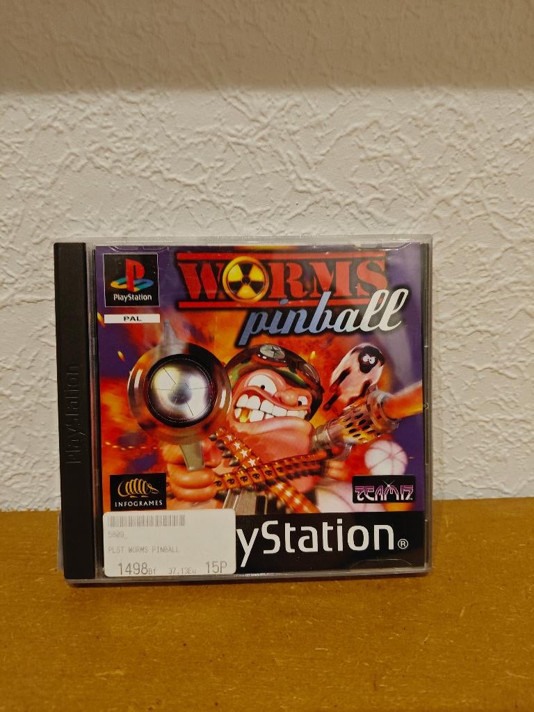 Worms Pinball Playstation 1, Consoles de jeu & Jeux vidéo, Jeux | Sony PlayStation 1, Enlèvement ou Envoi, Comme neuf, À partir de 3 ans