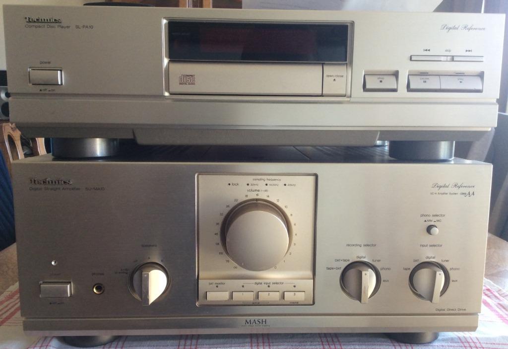 Technics SU-MA10 amplificateur + SL-PA10 transport CD, Enlèvement, Amplificateur