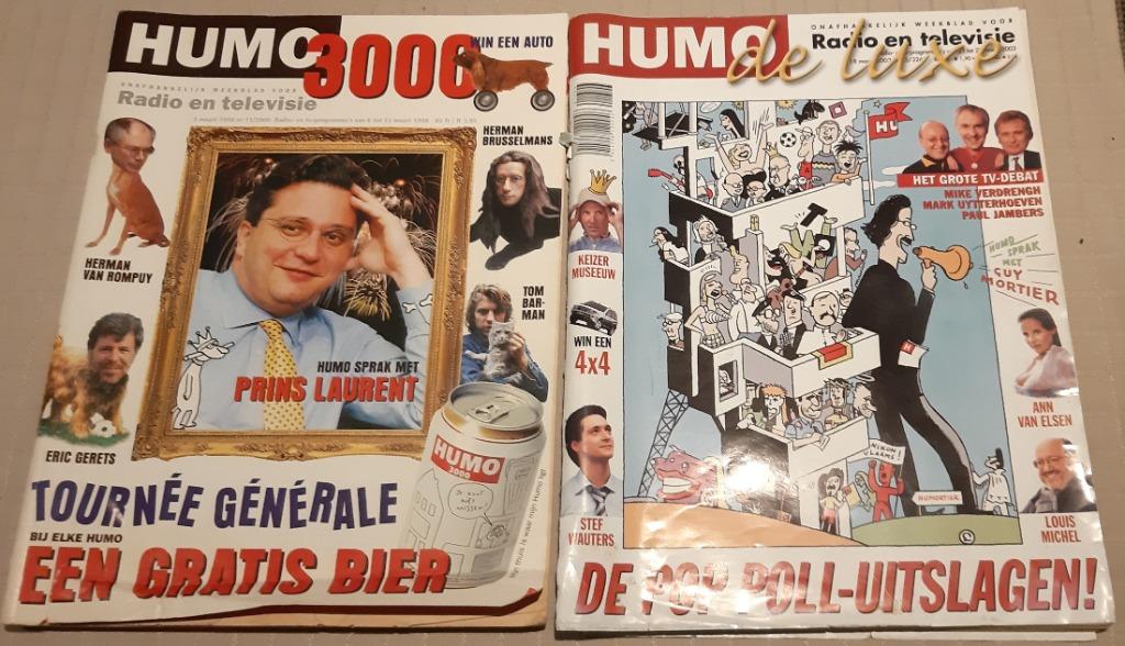 Humo 3000 + Humo de luxe, Verzamelen, Tijdschriften, Kranten en Knipsels, Ophalen of Verzenden, 1980 tot heden, Tijdschrift