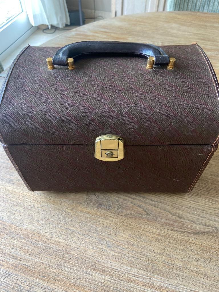 Vintage beautycase, Enlèvement ou Envoi, Vert
