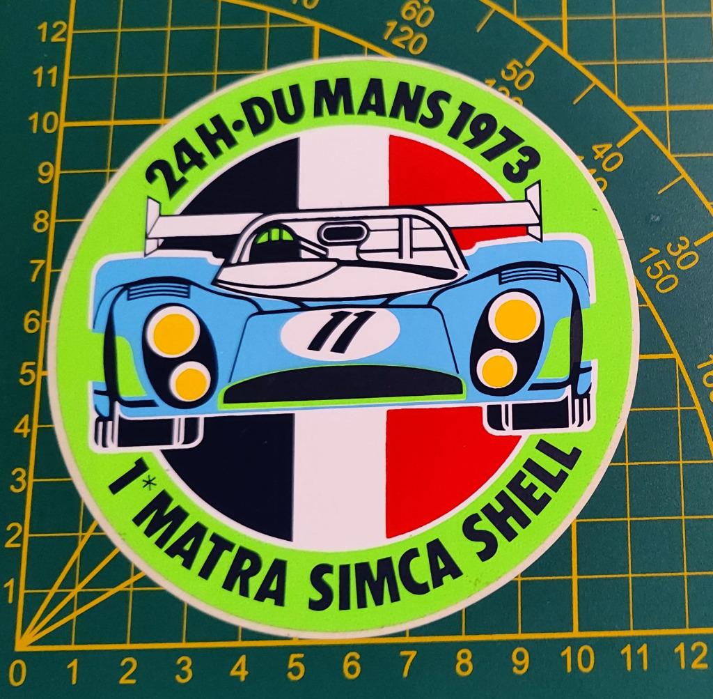 Sticker 24H Le Mans 1973 Winner Matra-Simca Shell Pescarolo, Ophalen of Verzenden