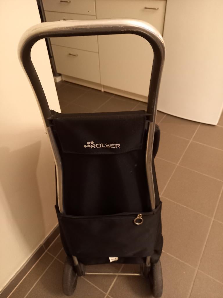 Boodschappen trolley  , zwart , ROLSER, Ophalen, 30 cm of meer, Zwart, 80 cm of meer
