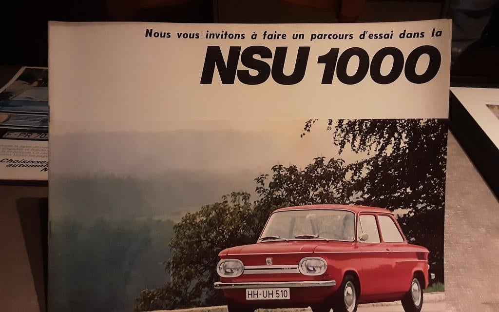 Nsu 1000 brochure, Enlèvement ou Envoi, Comme neuf