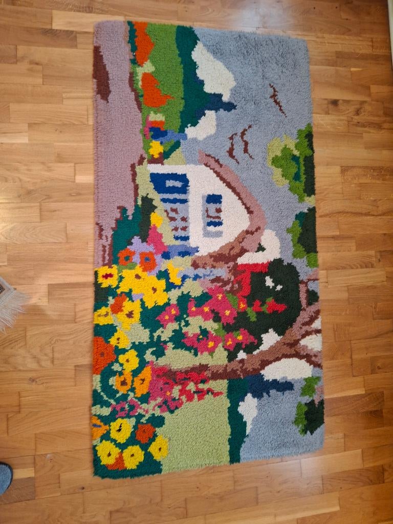 Handgeknoopt tapijt, Ophalen, 50 tot 100 cm, Zo goed als nieuw, Rechthoekig