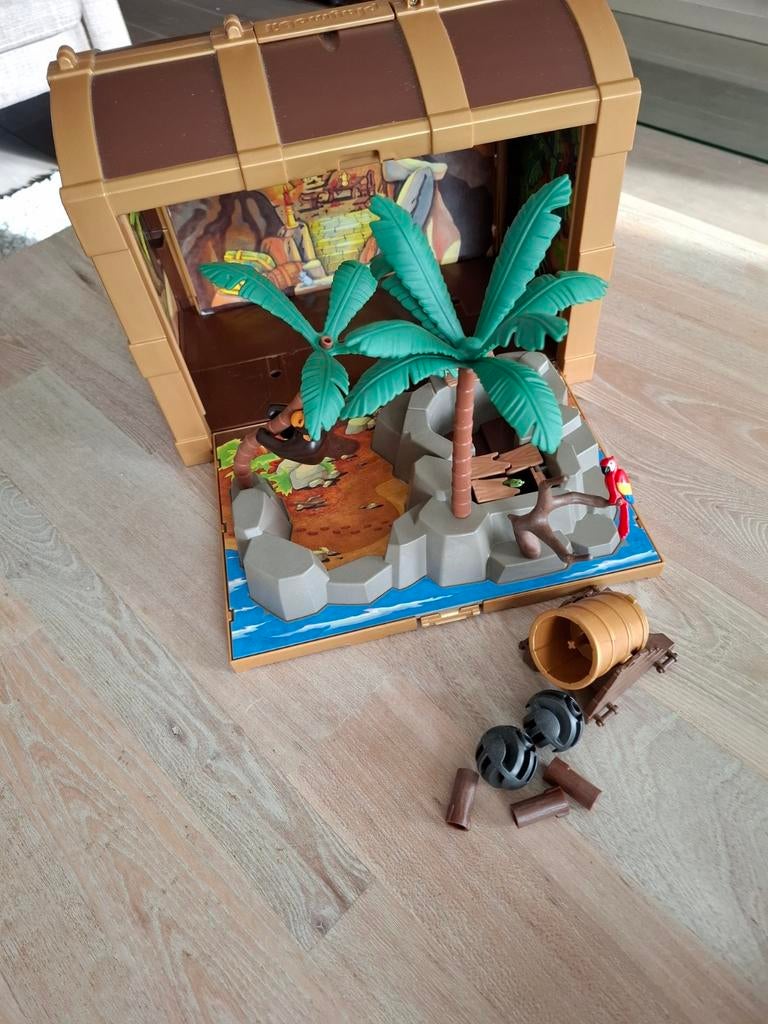 Coffre au trésor Playmobile, Enlèvement ou Envoi, Utilisé, Accessoires