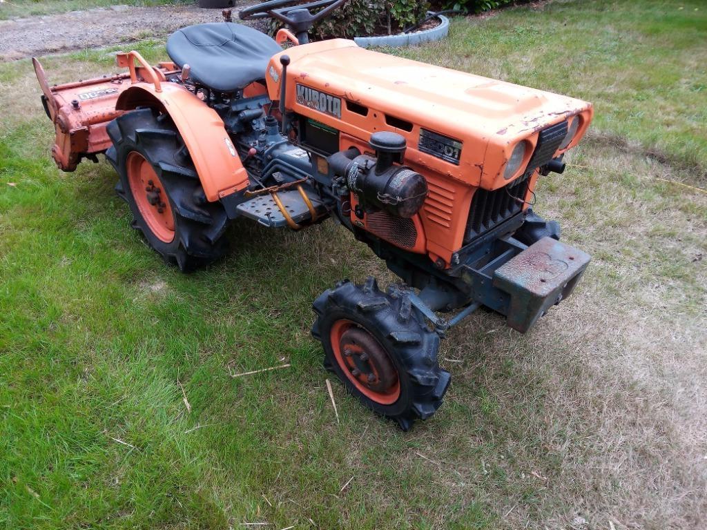 MINITRACTOR KUBOTA met frees, Doe-het-zelf en Bouw, Gereedschap | Freesmachines, Ophalen, Gebruikt, Tuinfrees, Kubota