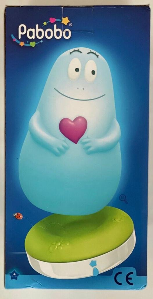 Pabobo Lumilove Barbapapa draagbaar nachtlampje blauw, Ophalen of Verzenden, Lamp