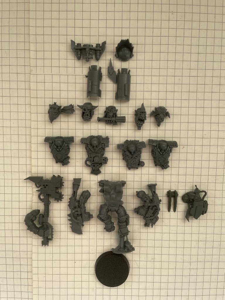 Ork Nob Chokboy/Stormboy comme neuf + bitz W40K, Peint, Enlèvement ou Envoi, Figurine(s), Comme neuf