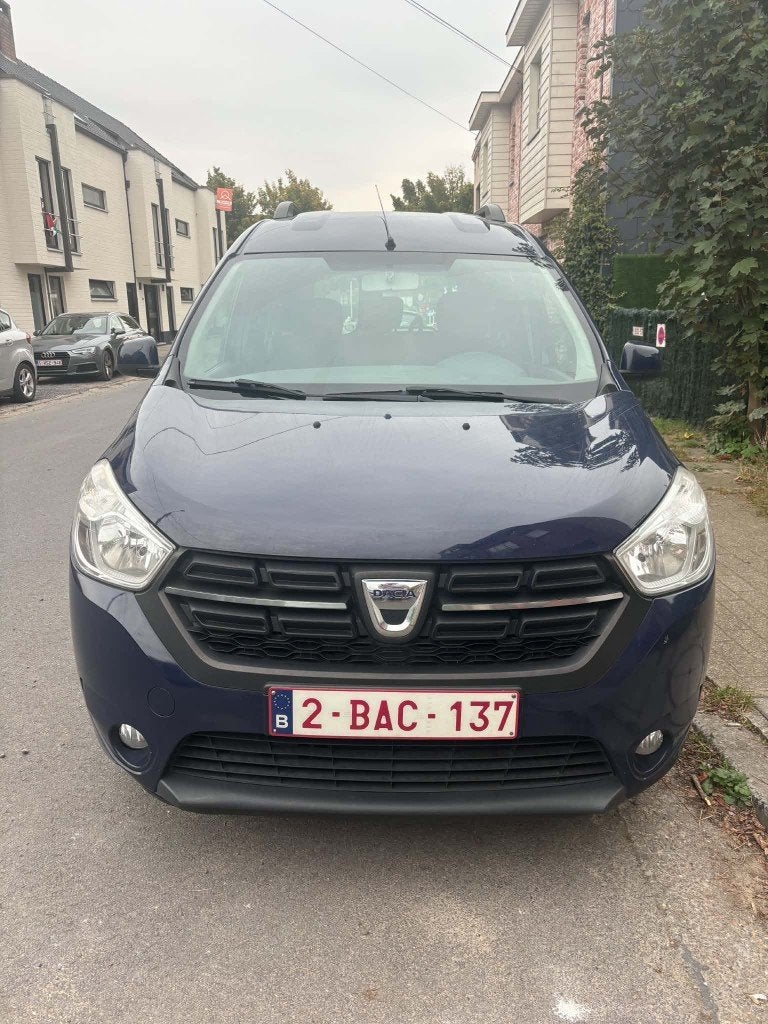 Dacia Dokker 1.5 1.5 dCi Work Edition S/S (EU6b), Auto's, Voorwielaandrijving, Stof, 4 cilinders, Blauw