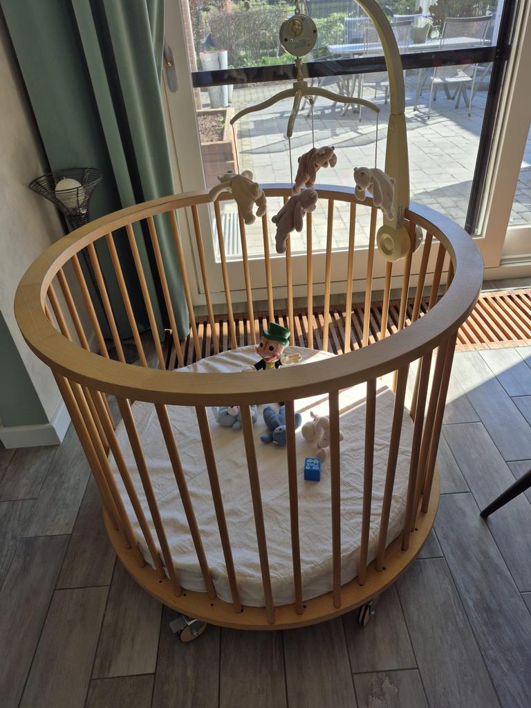 Rond babypark, Kinderen en Baby's, Babyparken, Ophalen, Gebruikt, Rond, In hoogte verstelbaar