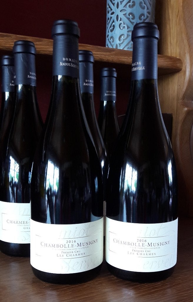 2 Chambolle Musigny 1er Cru Les Charmes 2016 Amiot Servelle, Neuf, Pleine, Enlèvement, Vin rouge