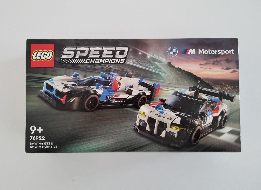 Lego 76922 Speed Champions BMW M4 GT3 & BMW M hybrid V8, Nieuw, Complete set, Compleet, Lego