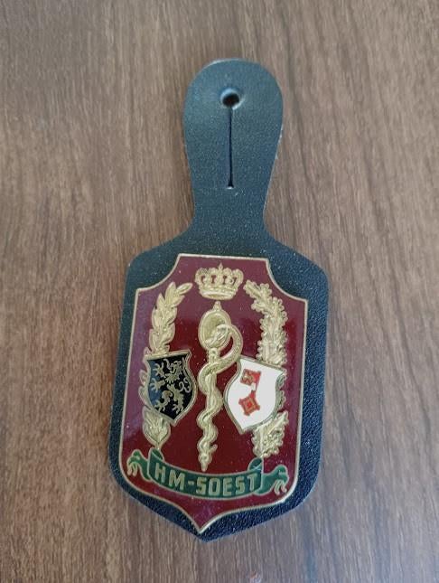 Borstzakhanger voor medische dienstverlening, Verzamelen, Ophalen of Verzenden, Landmacht, Embleem of Badge