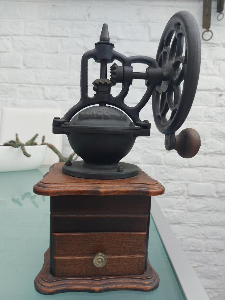 A vendre moulin à café déco bois et métal, Enlèvement