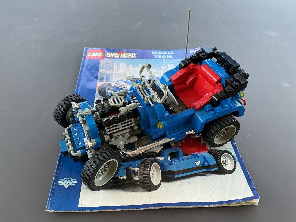 Lego Model Team 5541 Hot Rod, Lego, Ensemble complet, Instructions incluses, Comme neuf