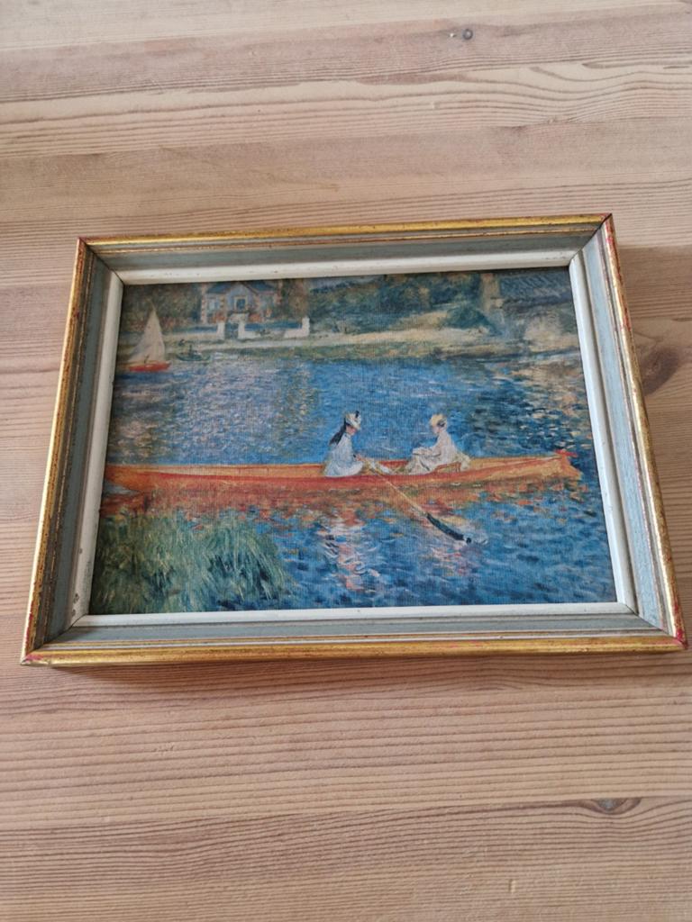Peinture sur bois reproduction la Yole Renoir, Enlèvement ou Envoi